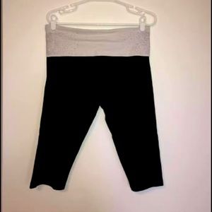 PINK cropped leggings (L)